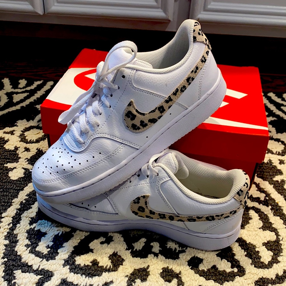 Nike leopard sneakers